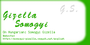 gizella somogyi business card